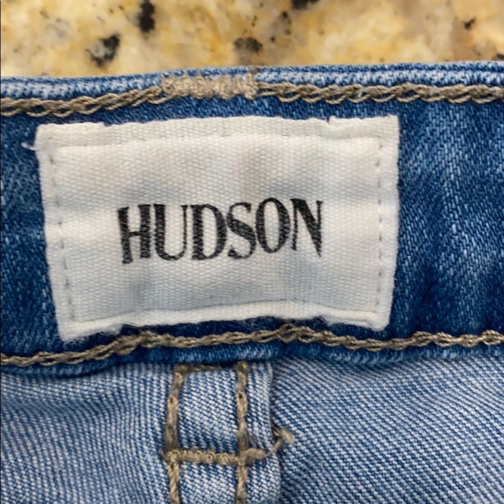 Hudson Jeans, skinny Leg, Sz 12, stressed jeans